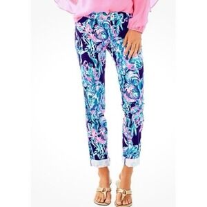 Lilly Pulitzer Callahan Chino "bright navy caught up" (sz.6)